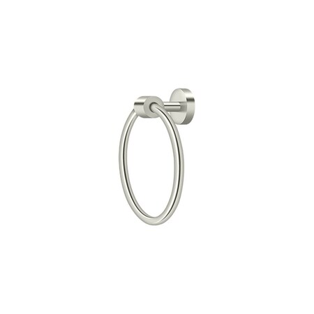 Deltana Towel Ring BBS Series; Bright Nickel Finish BBS2008-14